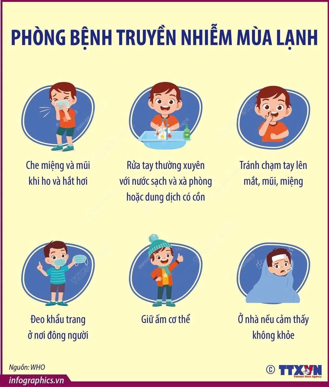 CHỦ ĐỘNG PHÒNG BỆNH TRUYỀN NHIỄM MÙA LẠNH